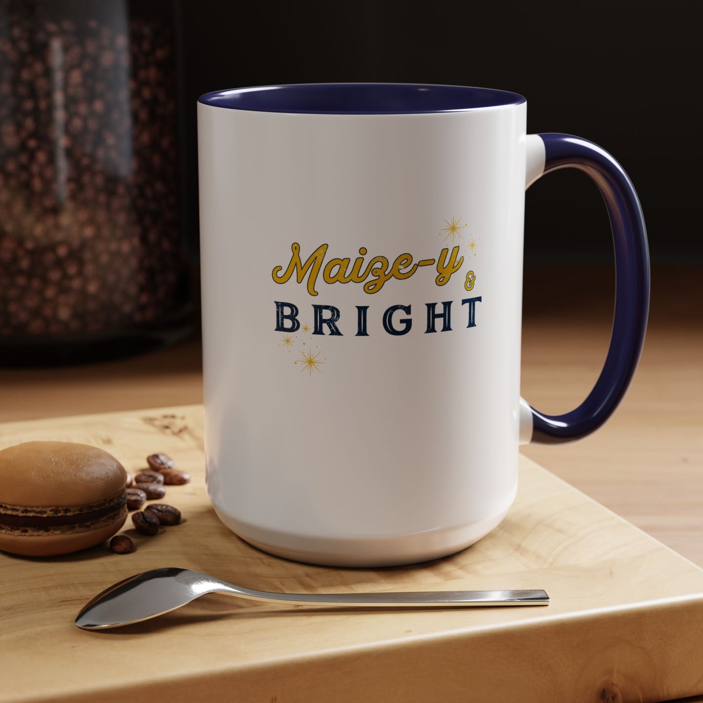 Maize-y & Bright Holiday Mug – Maize & Blue Edition
