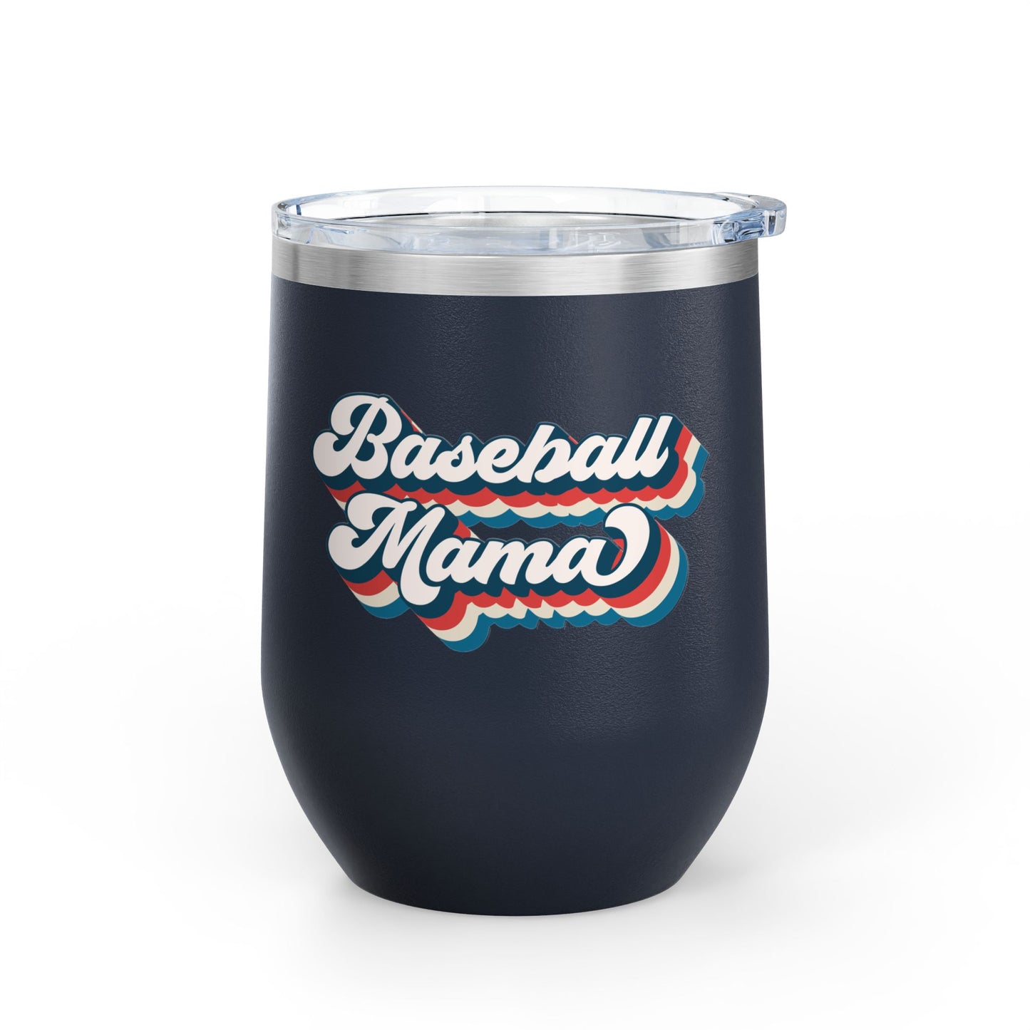 Baseball Mama Wine Tumbler - Stylish 12oz Insulated Cup for Moms