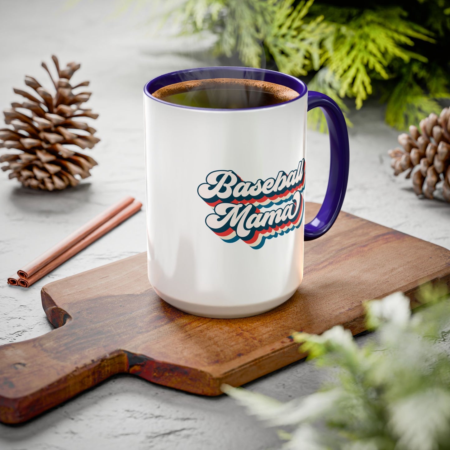 Baseball Mama Colorful Mug - Perfect Gift for Sports Moms - 11 oz and 15 oz