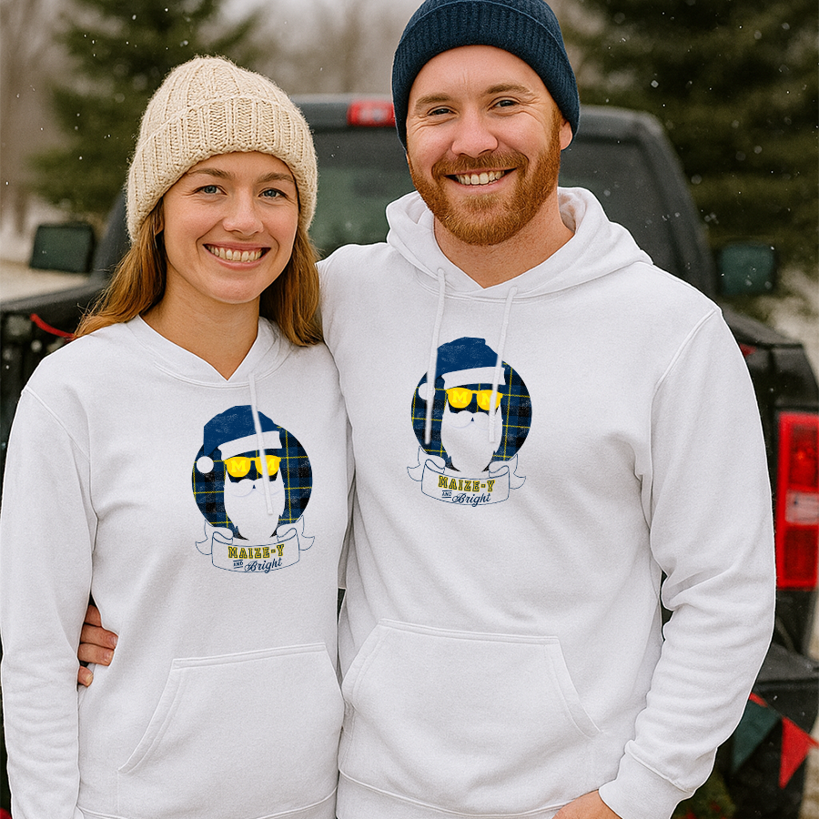 Michigan “Maize-y & Bright” Holiday Hoodie
