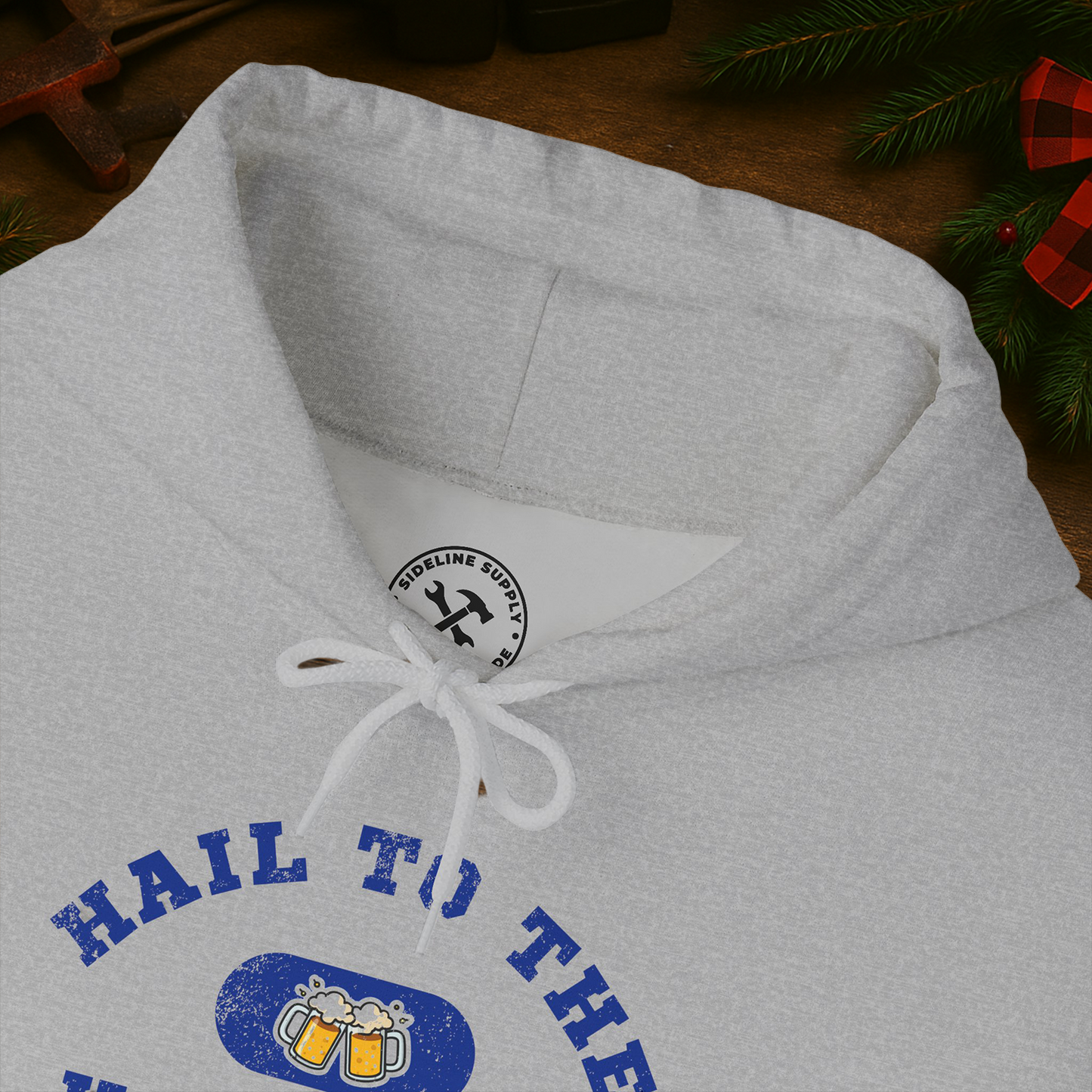 Hail to the Holidays Hoodie – H2H - Pitt Themed Blue & Gold Beer Mugs