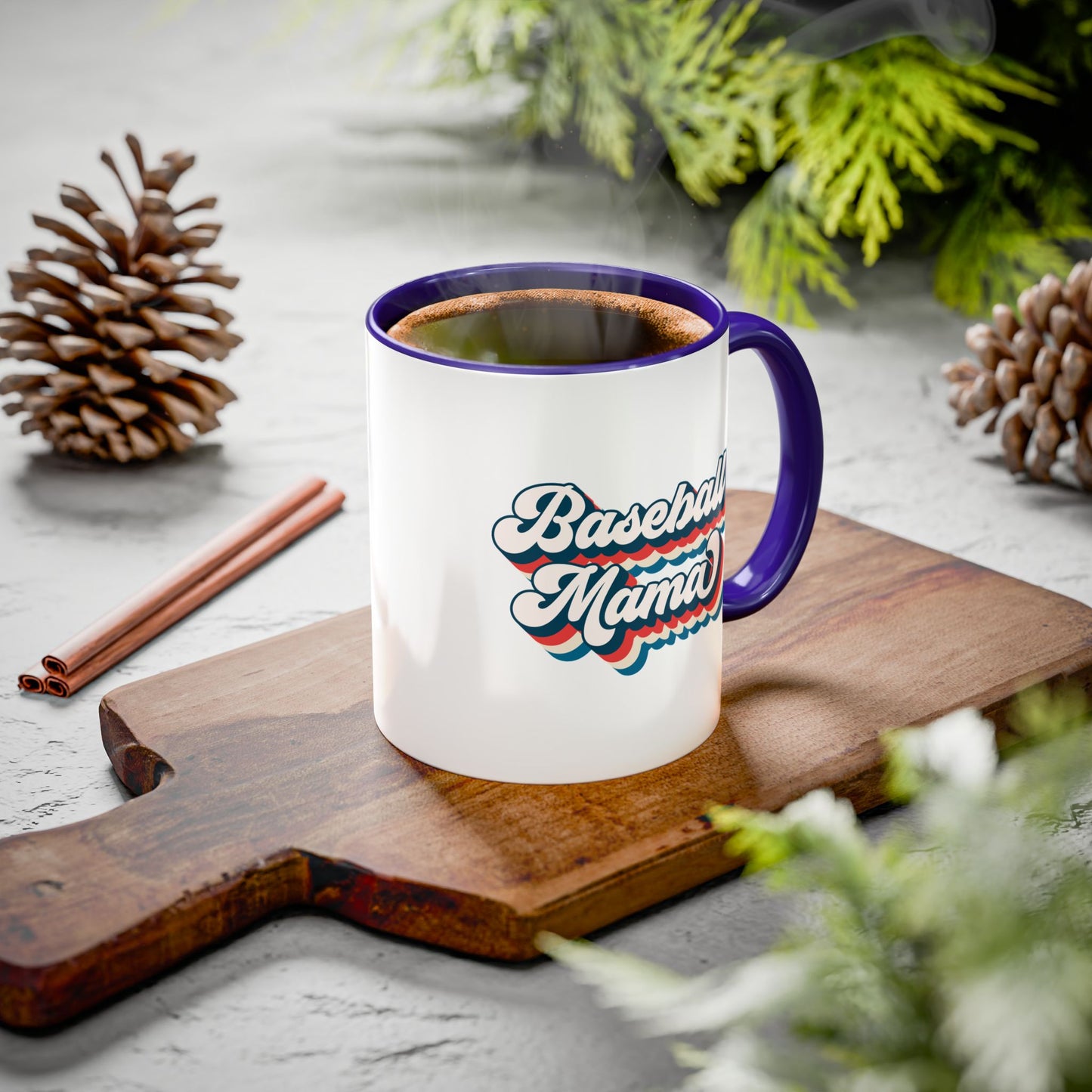 Baseball Mama Colorful Mug - Perfect Gift for Sports Moms - 11 oz and 15 oz