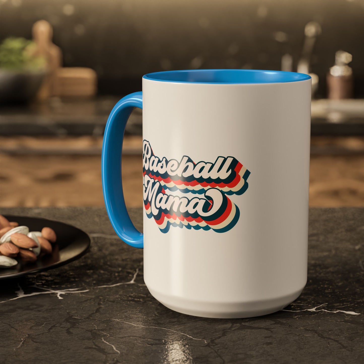 Baseball Mama Colorful Mug - Perfect Gift for Sports Moms - 11 oz and 15 oz