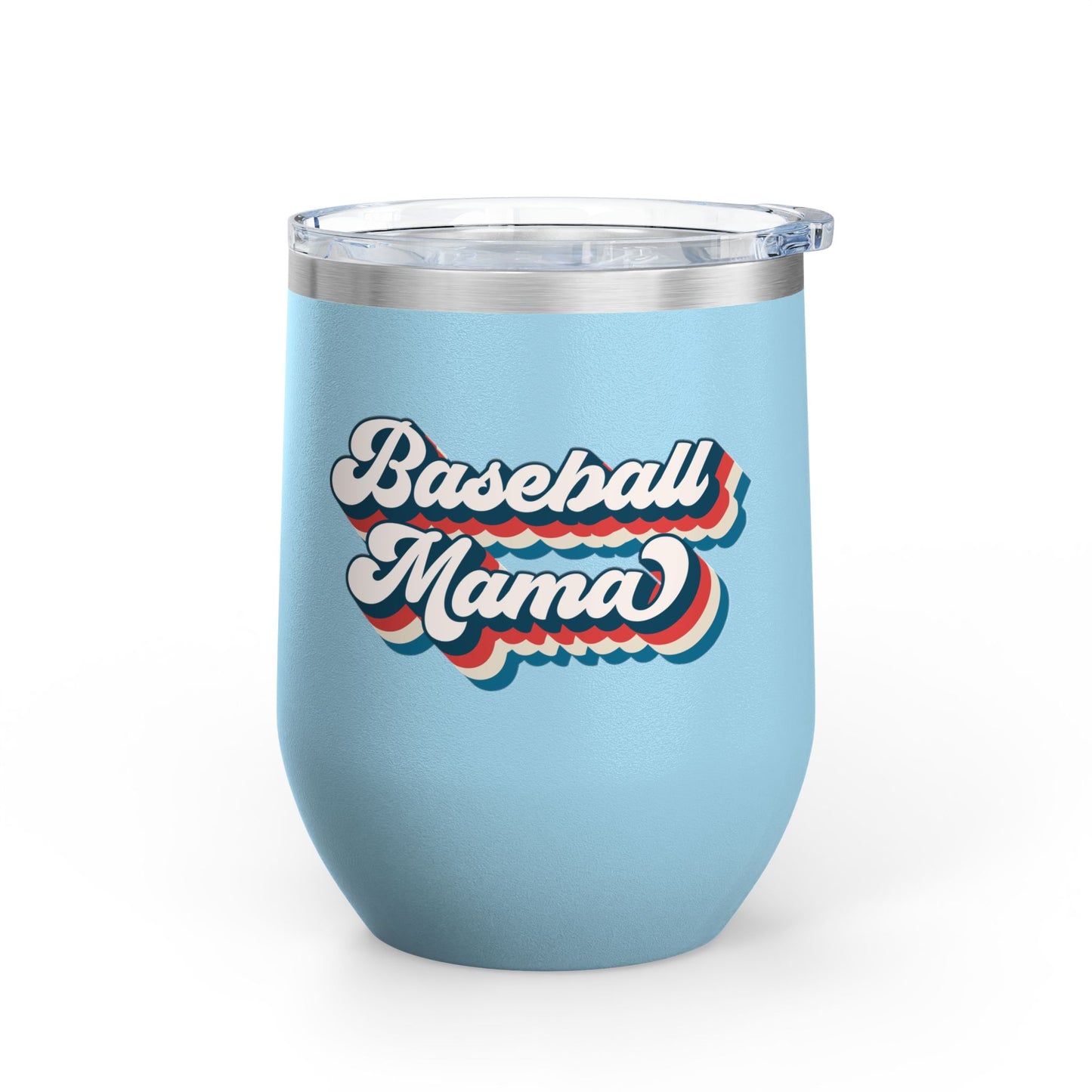 Baseball Mama Wine Tumbler - Stylish 12oz Insulated Cup for Moms