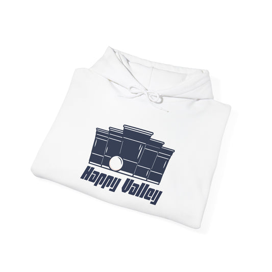 Beer Pong Whiteout Heavyweight Hoodie – Happy Valley Edition