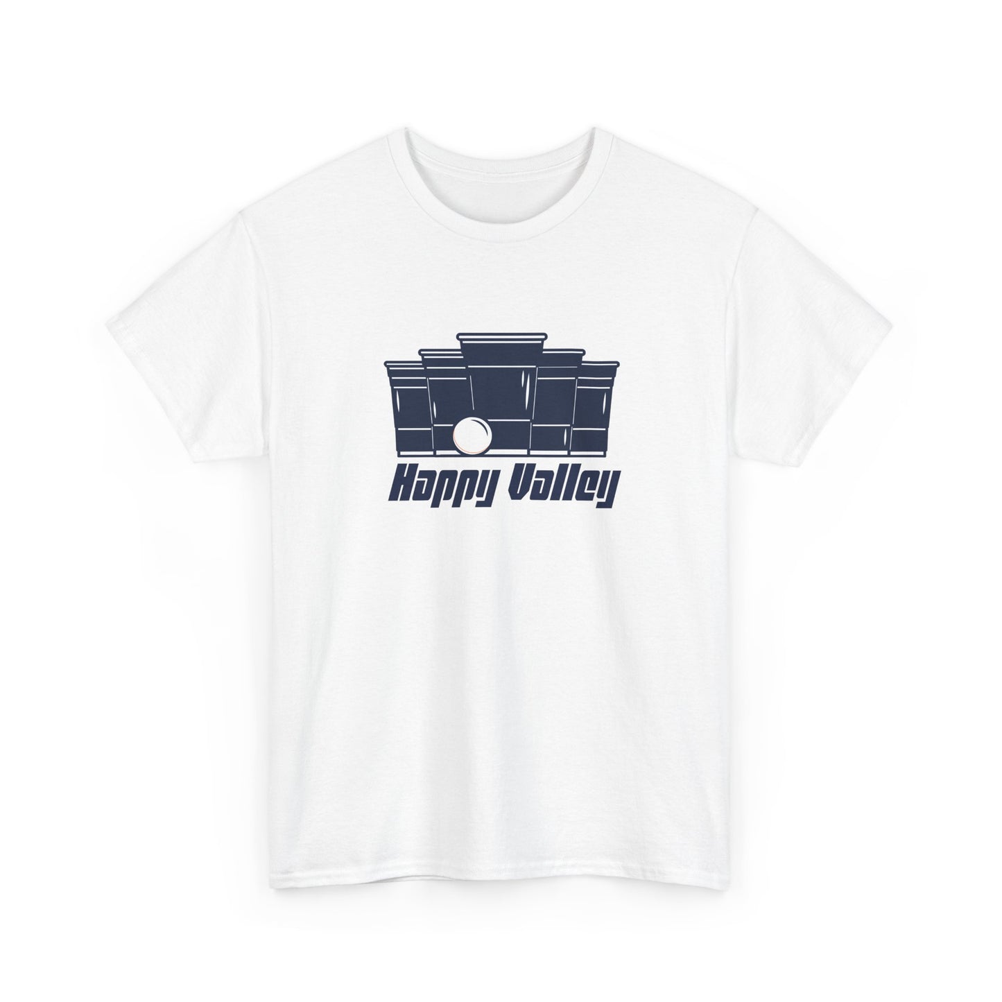 Beer Pong Whiteout Tee – Happy Valley Edition