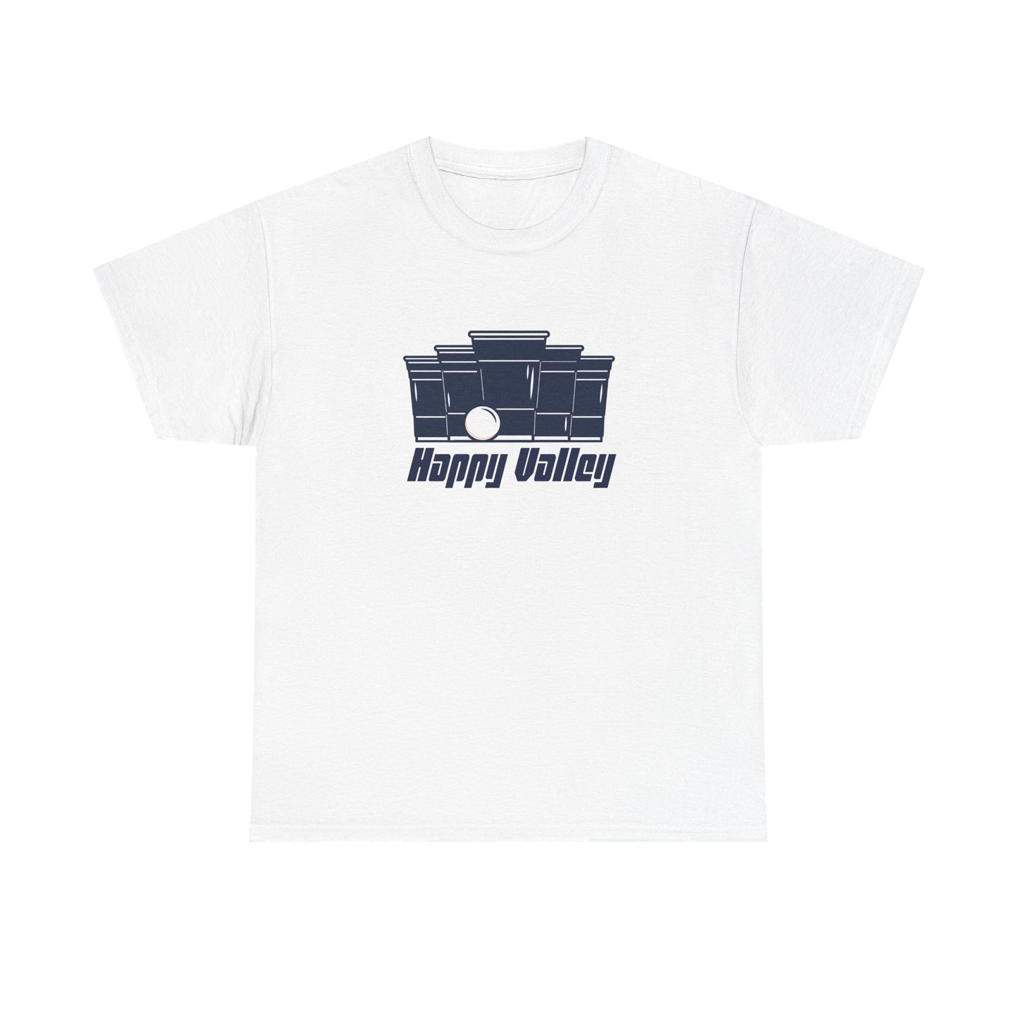 Beer Pong Whiteout Tee – Happy Valley Edition