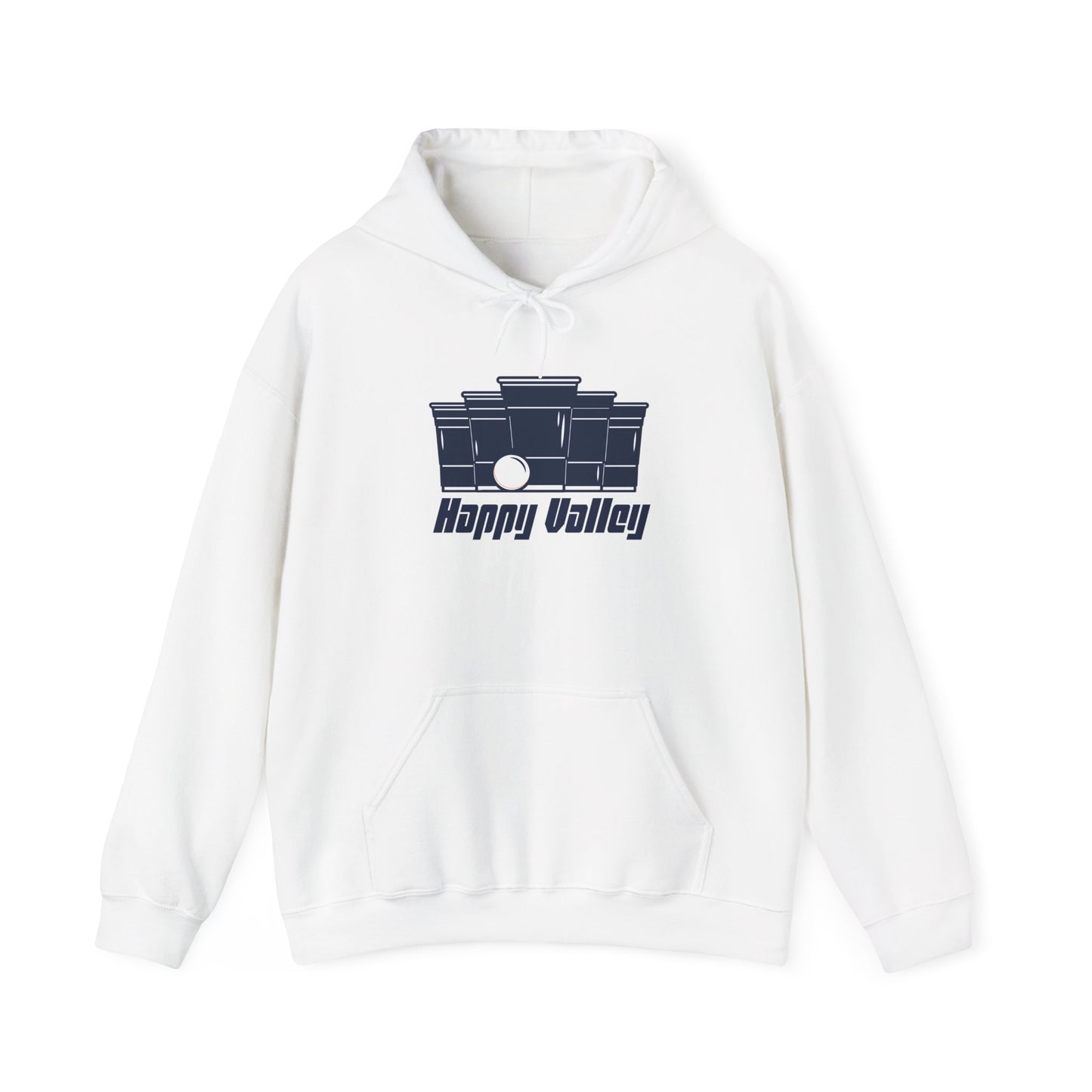 Beer Pong Whiteout Heavyweight Hoodie – Happy Valley Edition