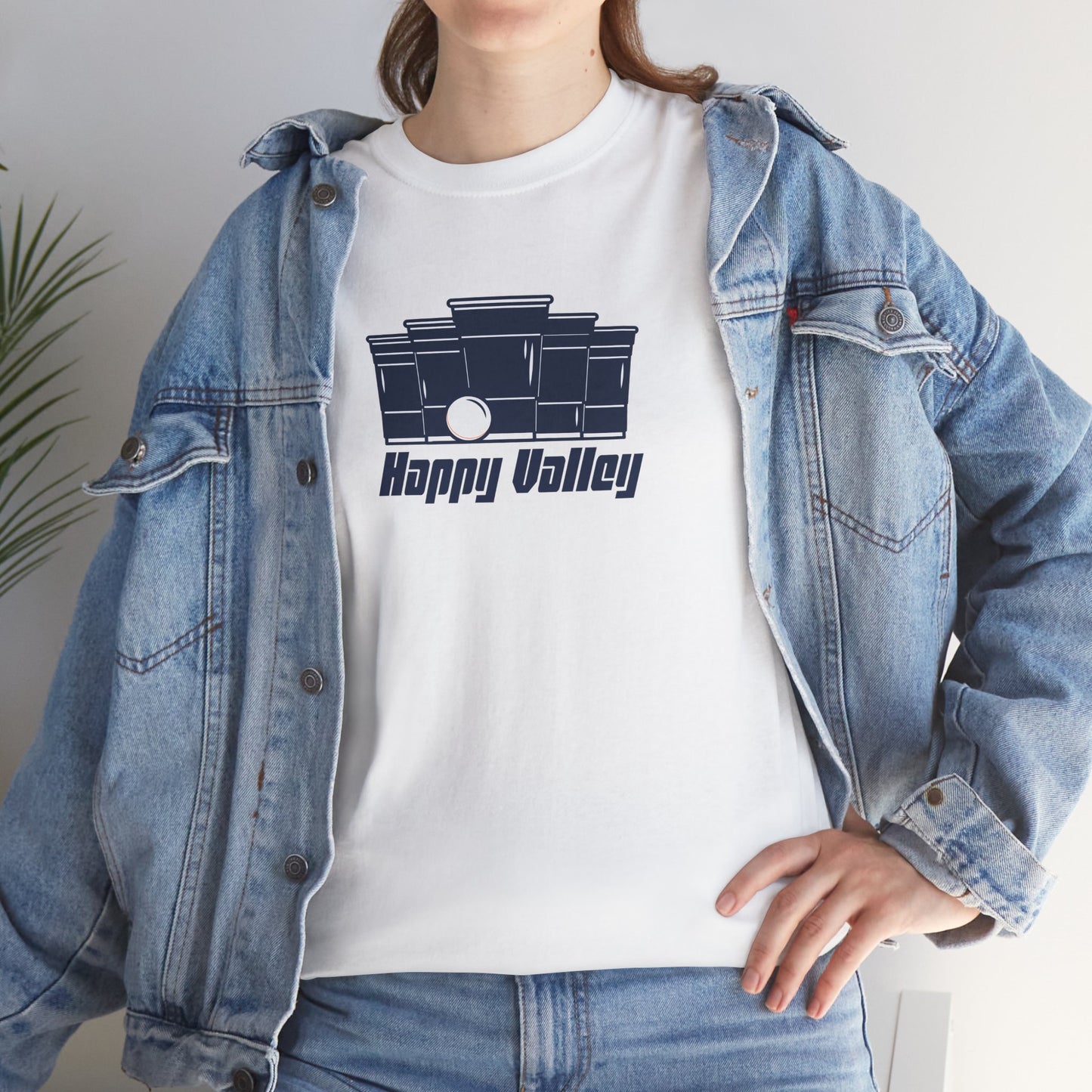 Beer Pong Whiteout Tee – Happy Valley Edition