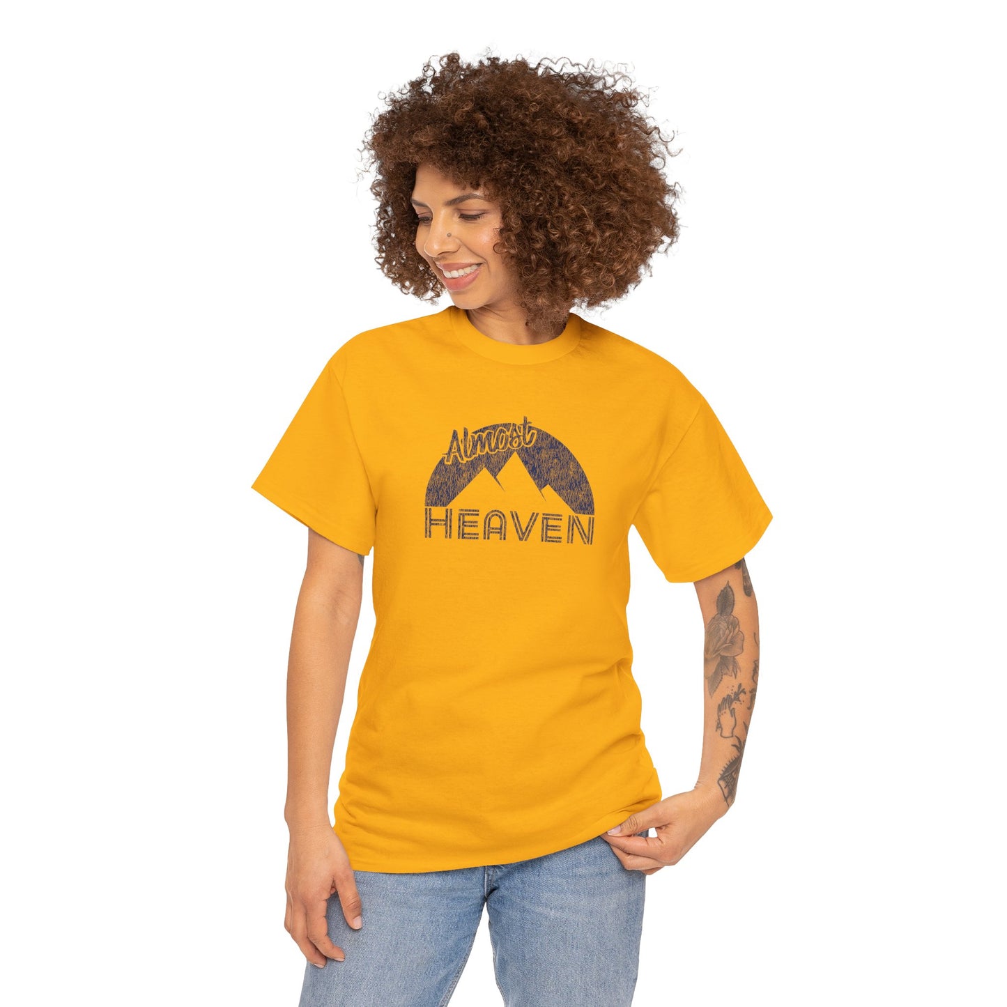 Almost Heaven Vintage-Inspired WVU Tee