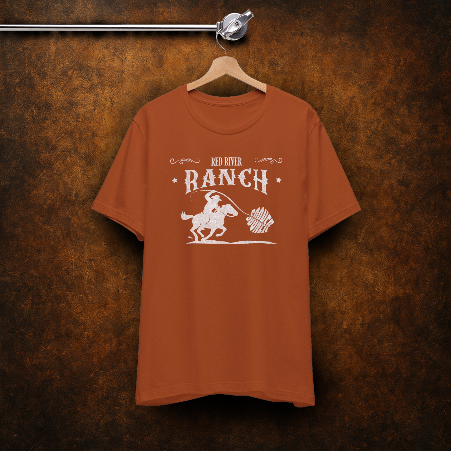 Vintage Inspired Texas Red River Ranch Tee – Burnt Orange Rivalry Gear