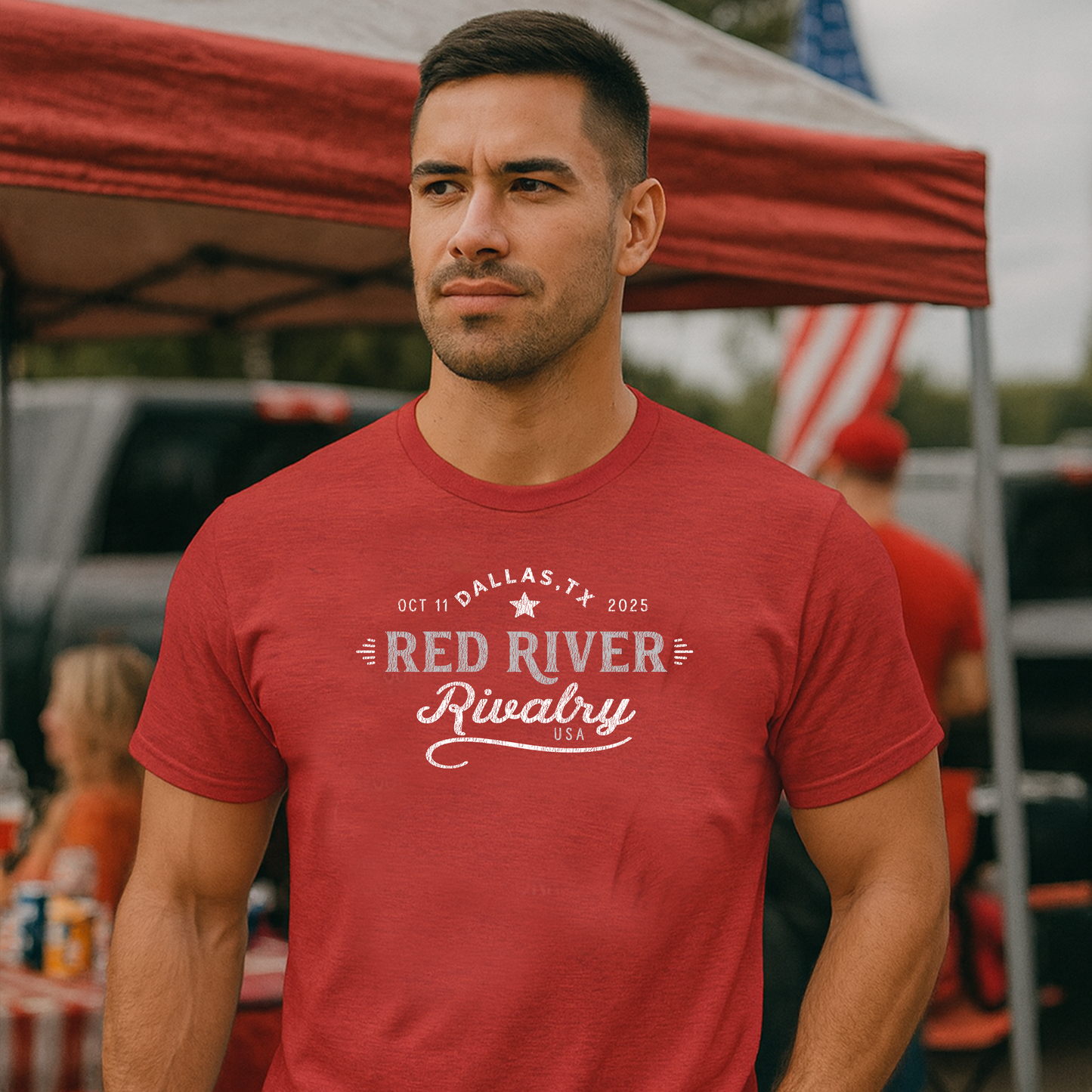 Red River Classic Signboard Logo Tee – Rivalry Game Standard