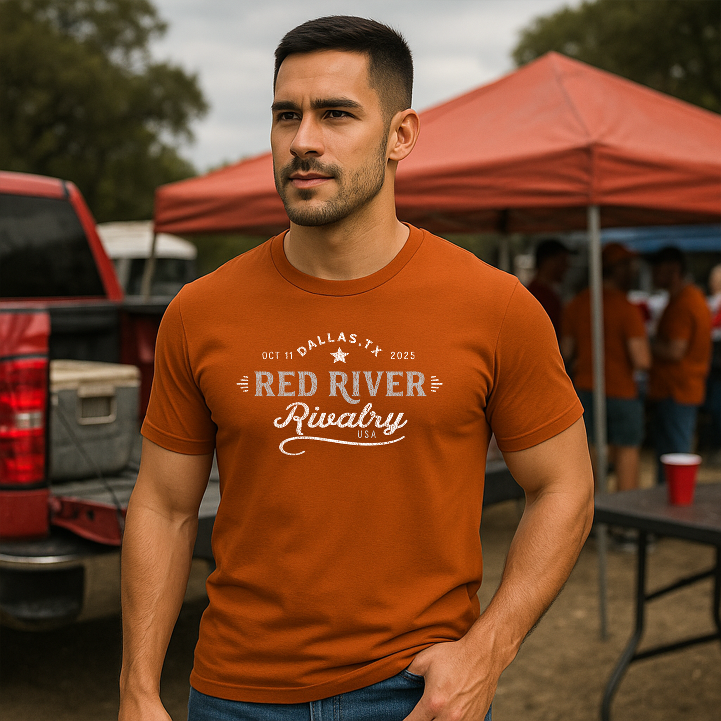 Red River Classic Signboard Logo Tee – Rivalry Game Standard