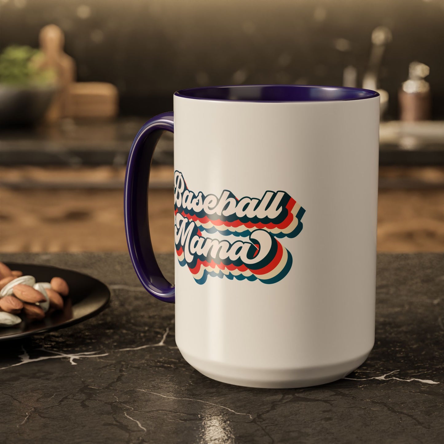 Baseball Mama Colorful Mug - Perfect Gift for Sports Moms - 11 oz and 15 oz