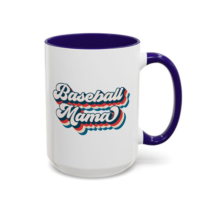 Baseball Mama Colorful Mug - Perfect Gift for Sports Moms - 11 oz and 15 oz