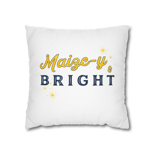 Maize-y & Bright Throw Pillowcase  (Cover ONLY)