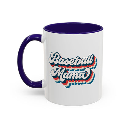Baseball Mama Colorful Mug - Perfect Gift for Sports Moms - 11 oz and 15 oz