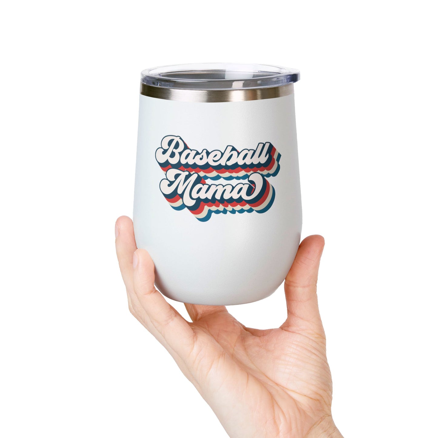 Baseball Mama Wine Tumbler - Stylish 12oz Insulated Cup for Moms