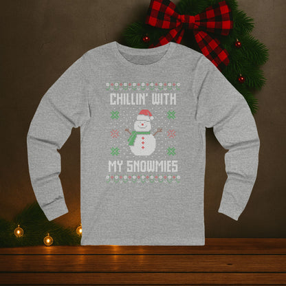 Chillin' with my Snowmies -  Ugly Christmas Sweater Tee
