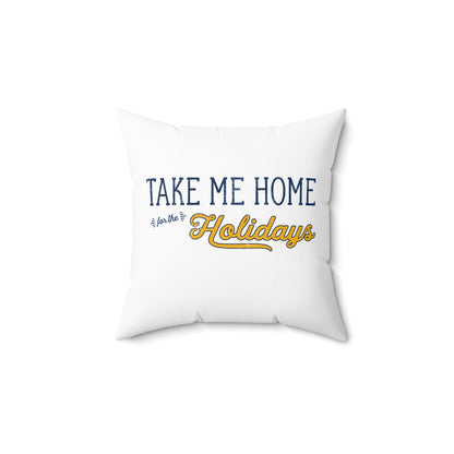 "Take Me Home” WVU Holiday Decor Pillow
