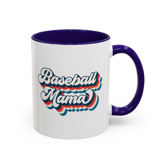 Baseball Mama Colorful Mug - Perfect Gift for Sports Moms - 11 oz and 15 oz
