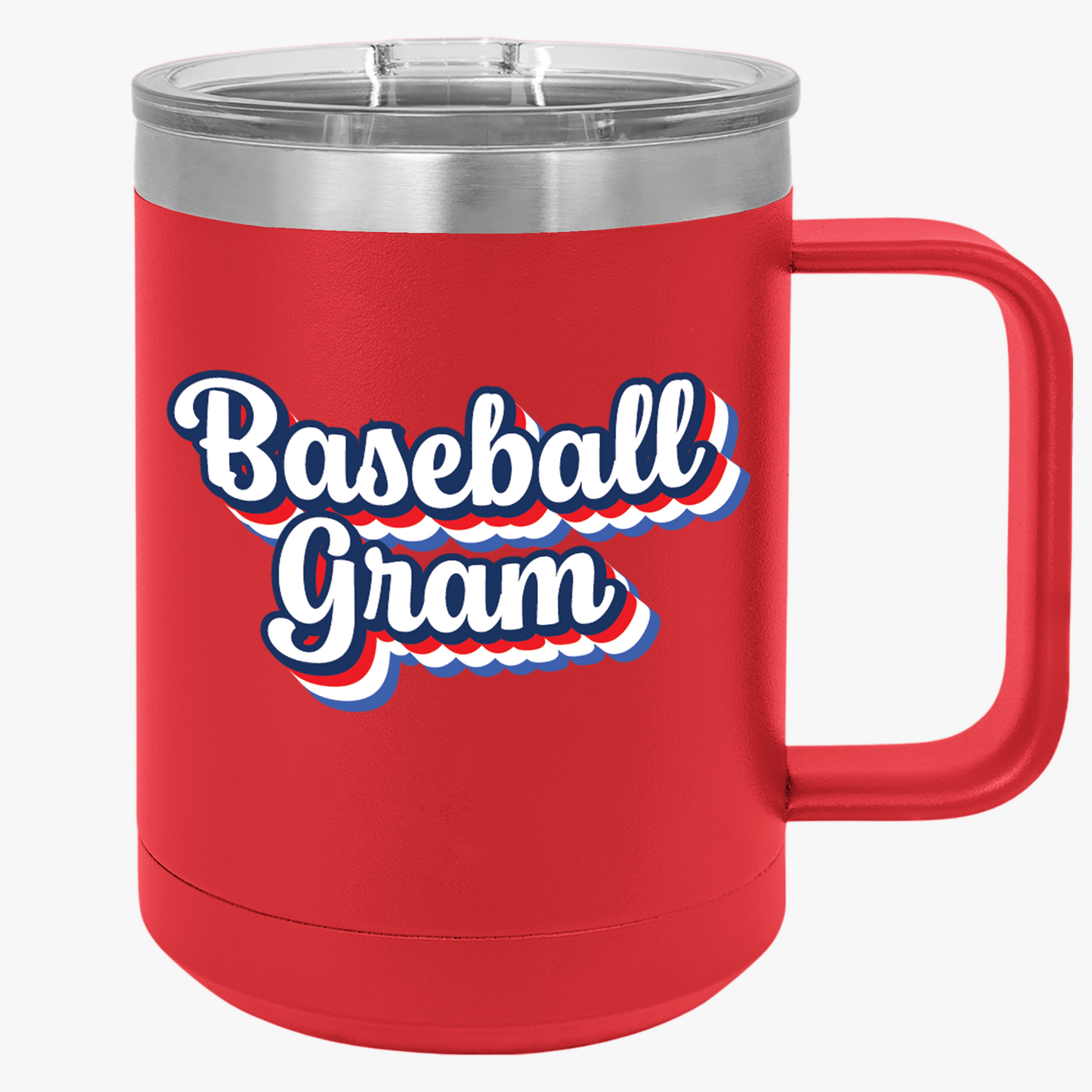 Baseball Gram Coffee Mug Tumbler - 15oz for Sports Fans