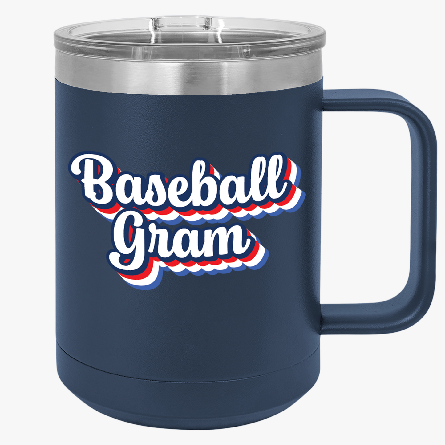 Baseball Gram Coffee Mug Tumbler - 15oz for Sports Fans
