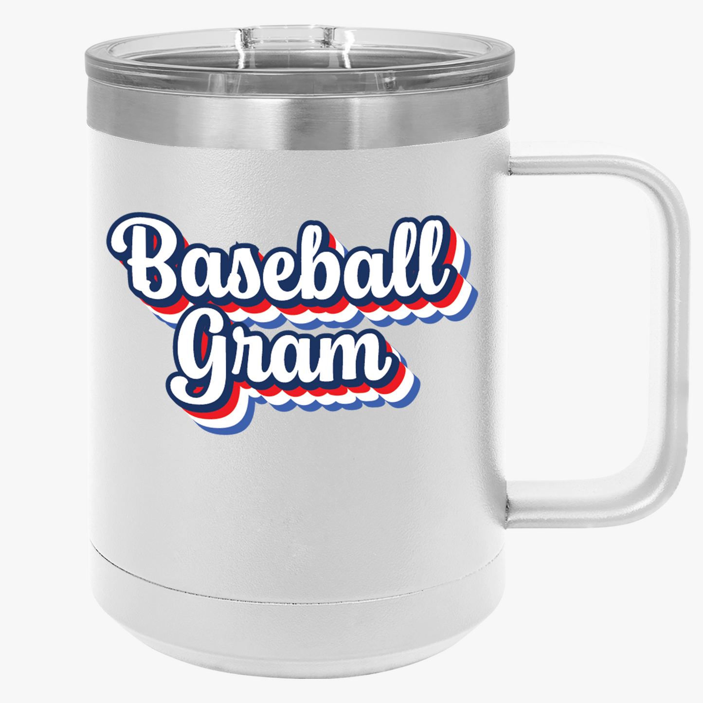 Baseball Gram Coffee Mug Tumbler - 15oz for Sports Fans