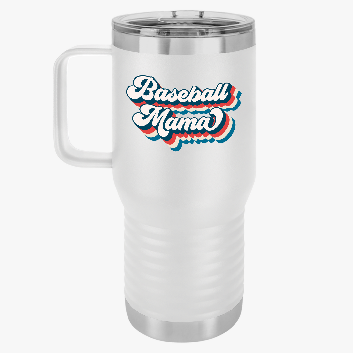 Baseball Mama Travel Mug - 20oz Insulated Coffee Cup for Sports Moms