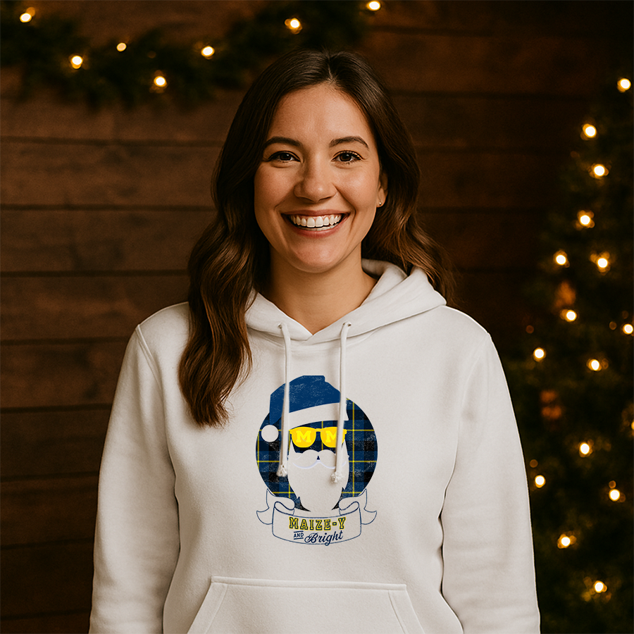 Michigan “Maize-y & Bright” Holiday Hoodie
