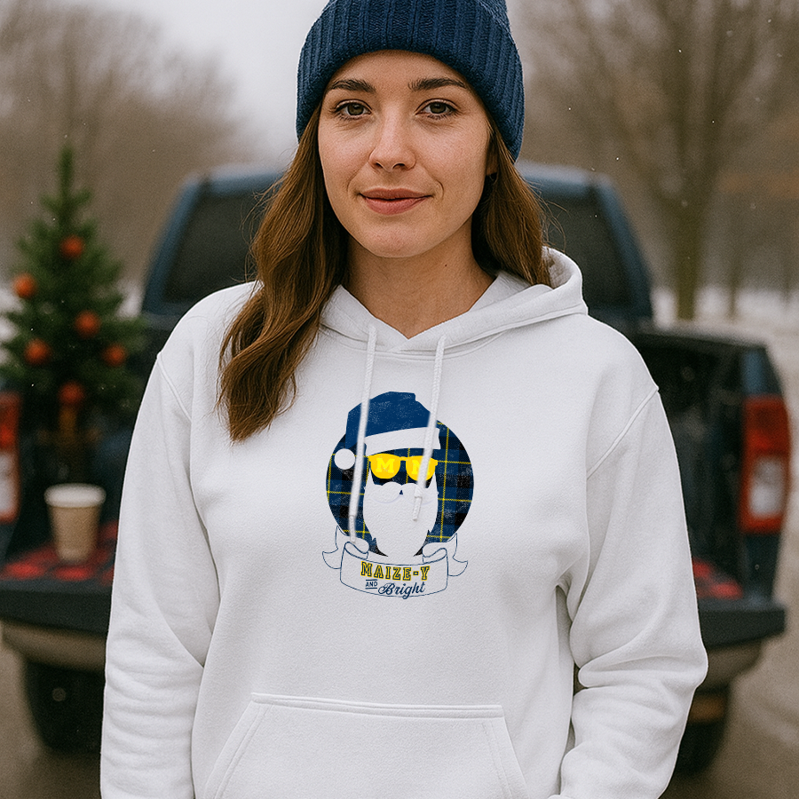 Michigan “Maize-y & Bright” Holiday Hoodie