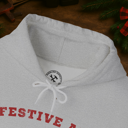 Festive AF – Sport Grey Holiday Hoodie