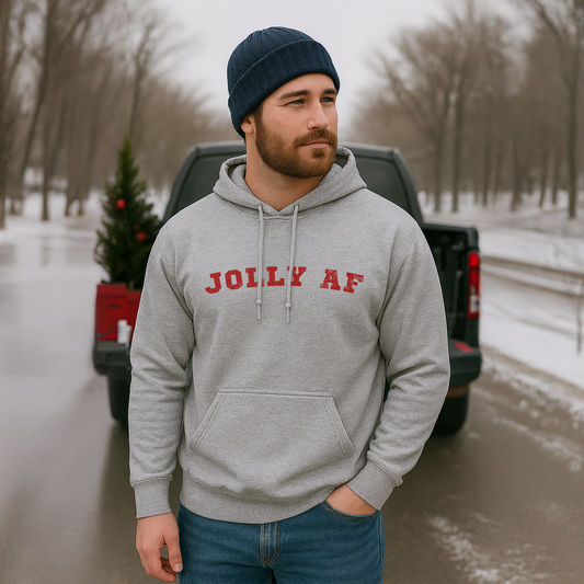 Jolly AF Holiday Hoodie