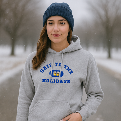 Hail to the Holidays Hoodie – H2H - Pitt Themed Blue & Gold Beer Mugs