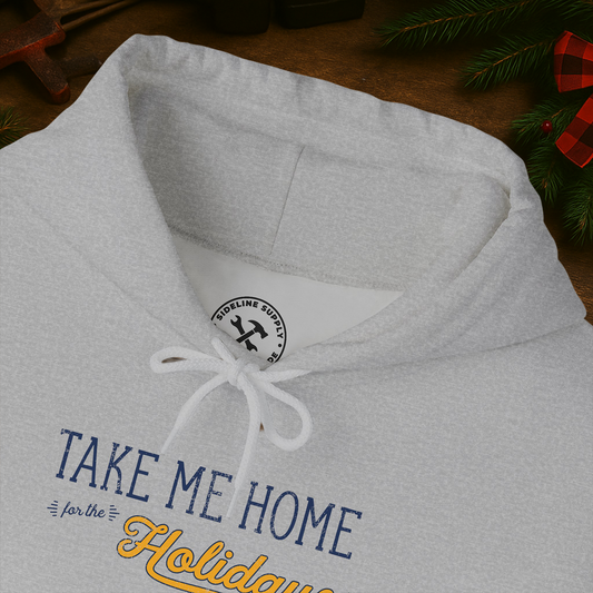 Take Me Home for the Holidays – Blue & Gold Mountain State Hoodie
