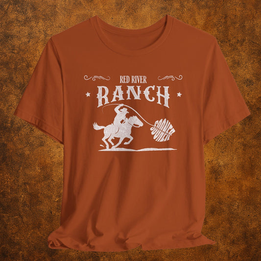 Vintage Inspired Texas Red River Ranch Tee – Burnt Orange Rivalry Gear
