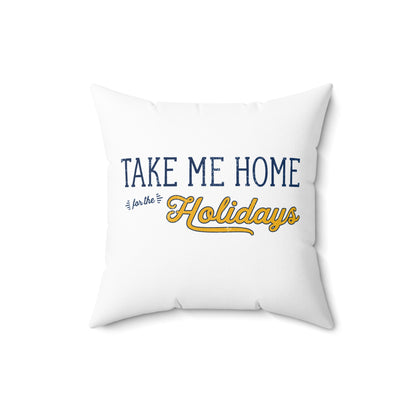 "Take Me Home” WVU Holiday Decor Pillow