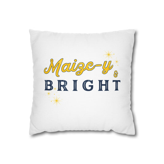 Maize-y & Bright Throw Pillowcase  (Cover ONLY)