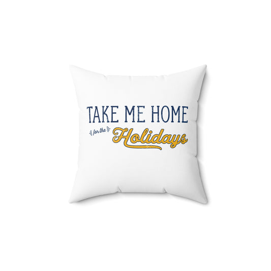 "Take Me Home” WVU Holiday Decor Pillow