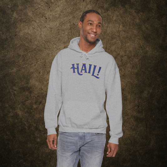 HAIL! Sport Grey Hoodie — Pitt Vintage-Inspired Fan Gear