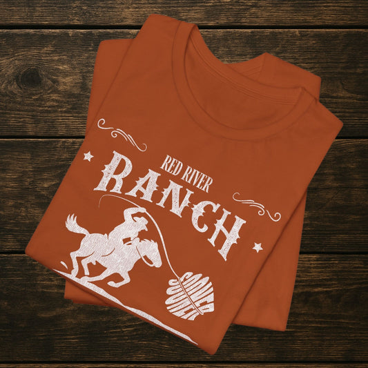 Vintage Inspired Texas Red River Ranch Tee – Burnt Orange Rivalry Gear