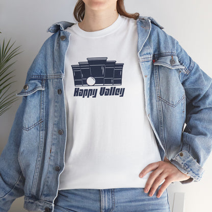 Beer Pong Whiteout Tee – Happy Valley Edition